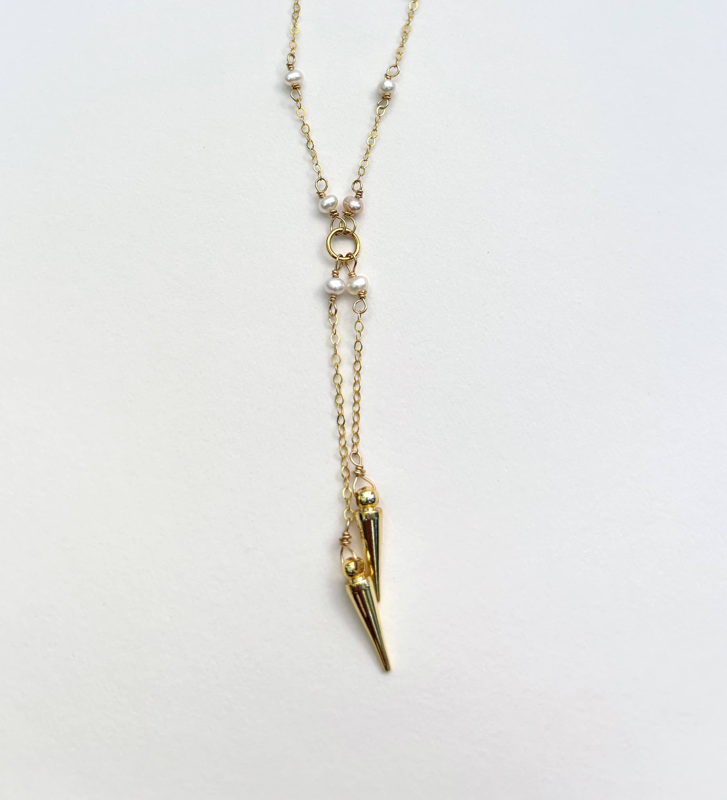 Spike Necklace | Freshwater Pearl