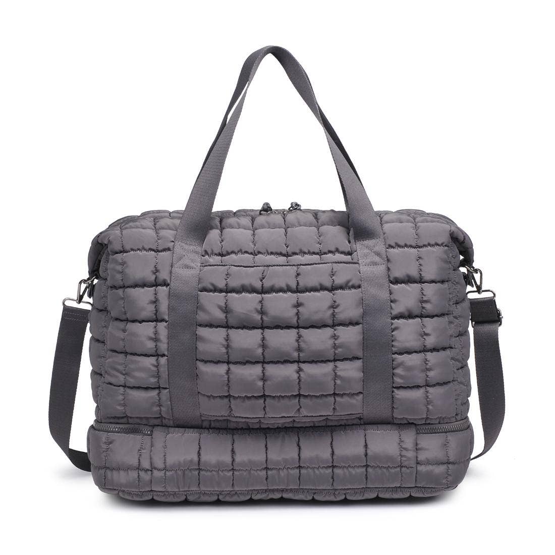Globetrotter Quilted Nylon Puffer Travel Weekender