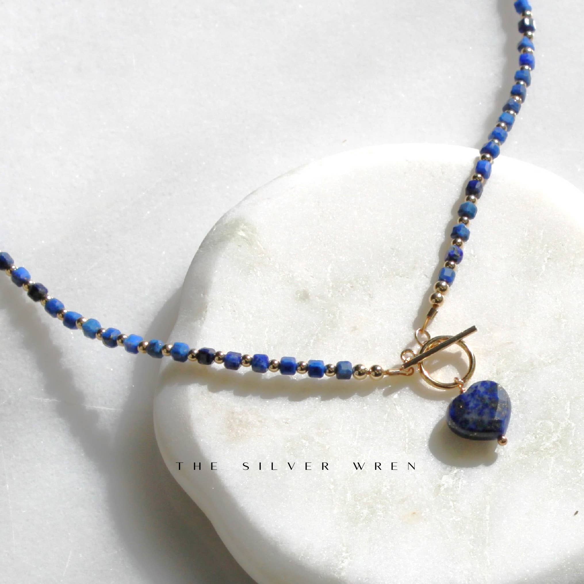 Natural Lapis Lazuli Toggle Necklace