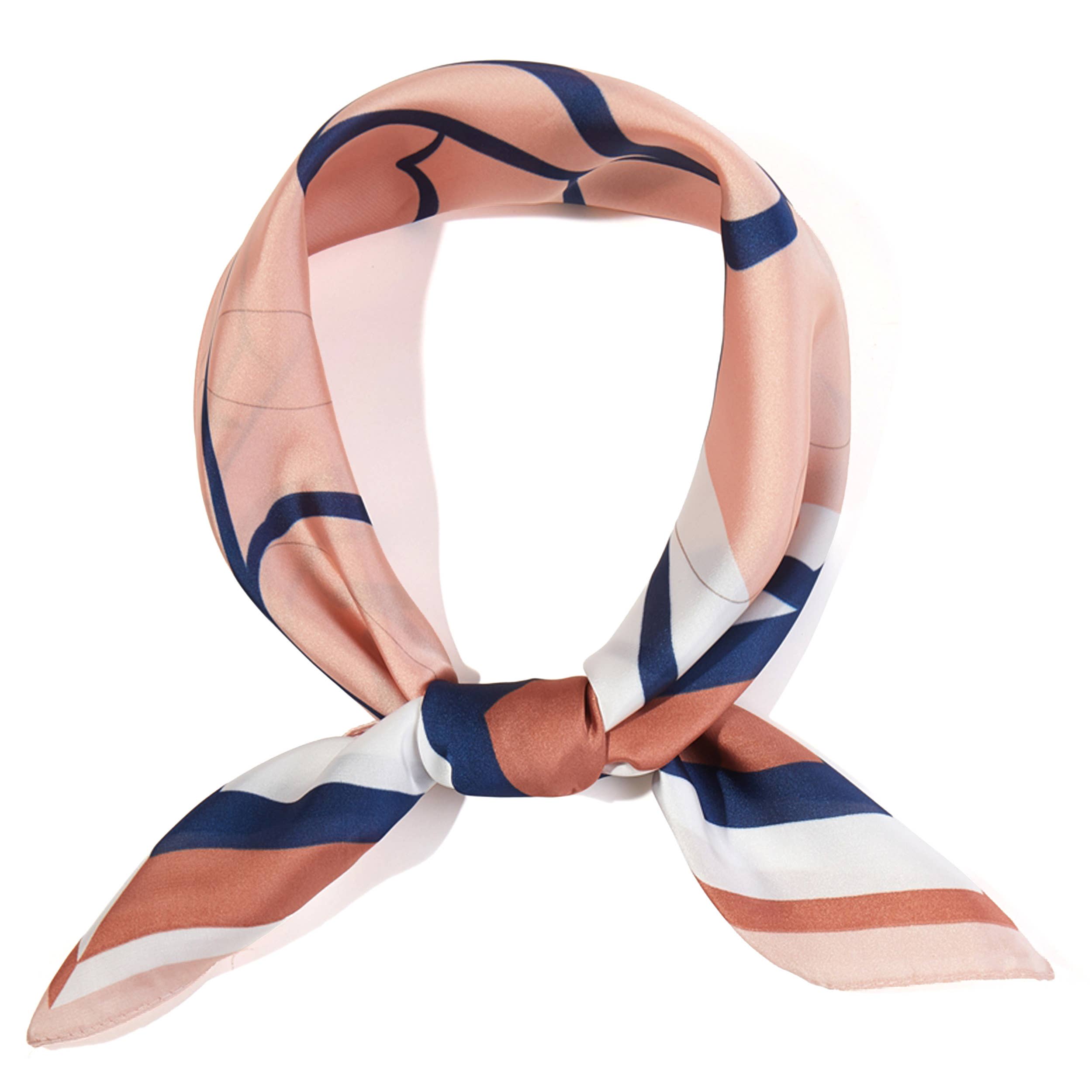 Modern Rose Print Bandana Scarf