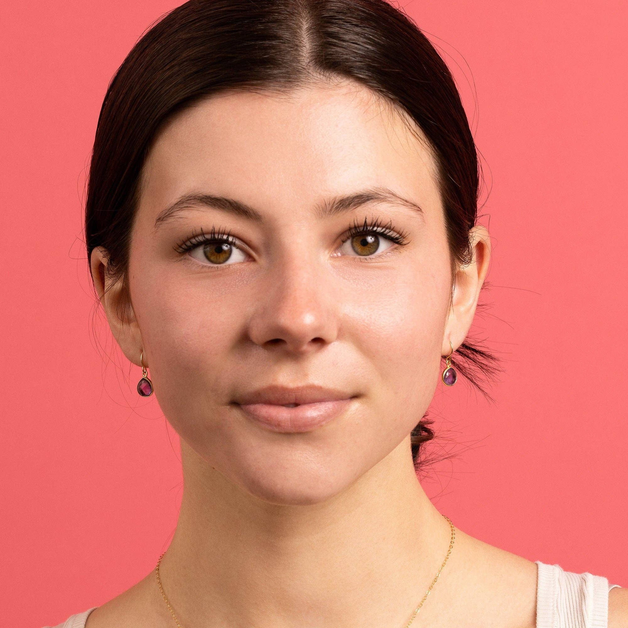 Amethyst Drop Earrings