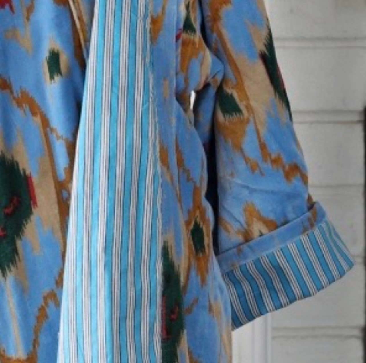 Velvet Mariposa Robe Sky Blue - One Size