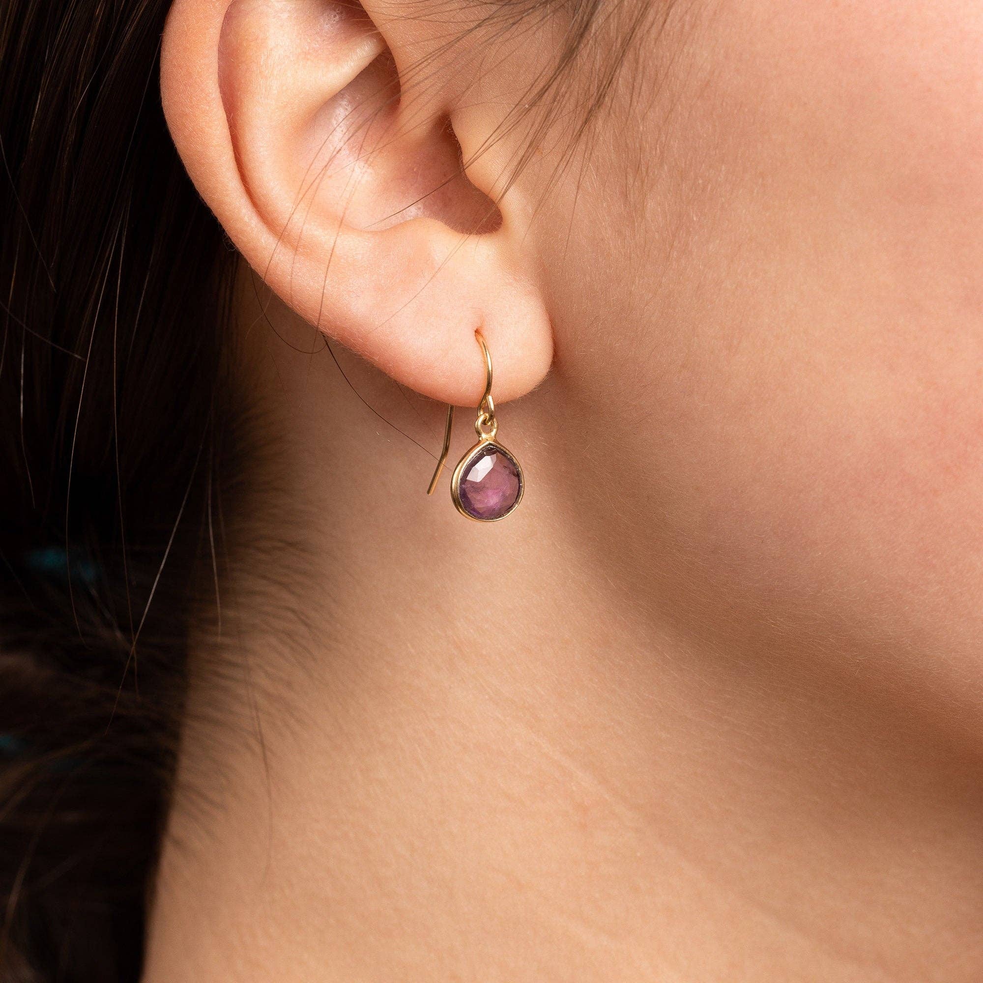 Amethyst Drop Earrings