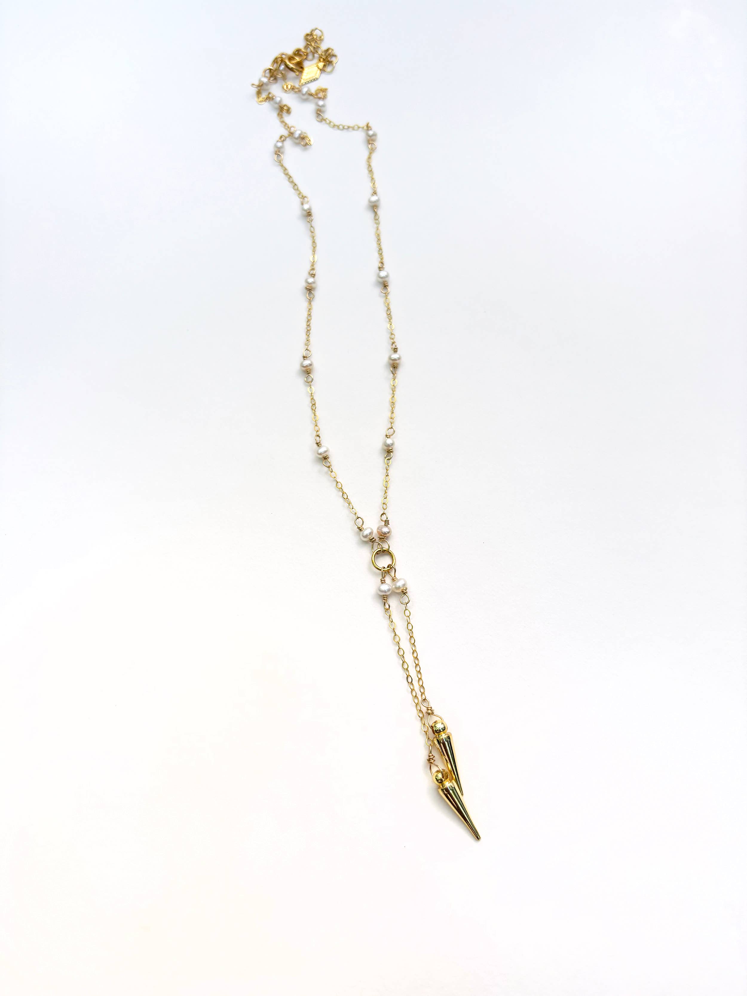 Spike Necklace | Freshwater Pearl
