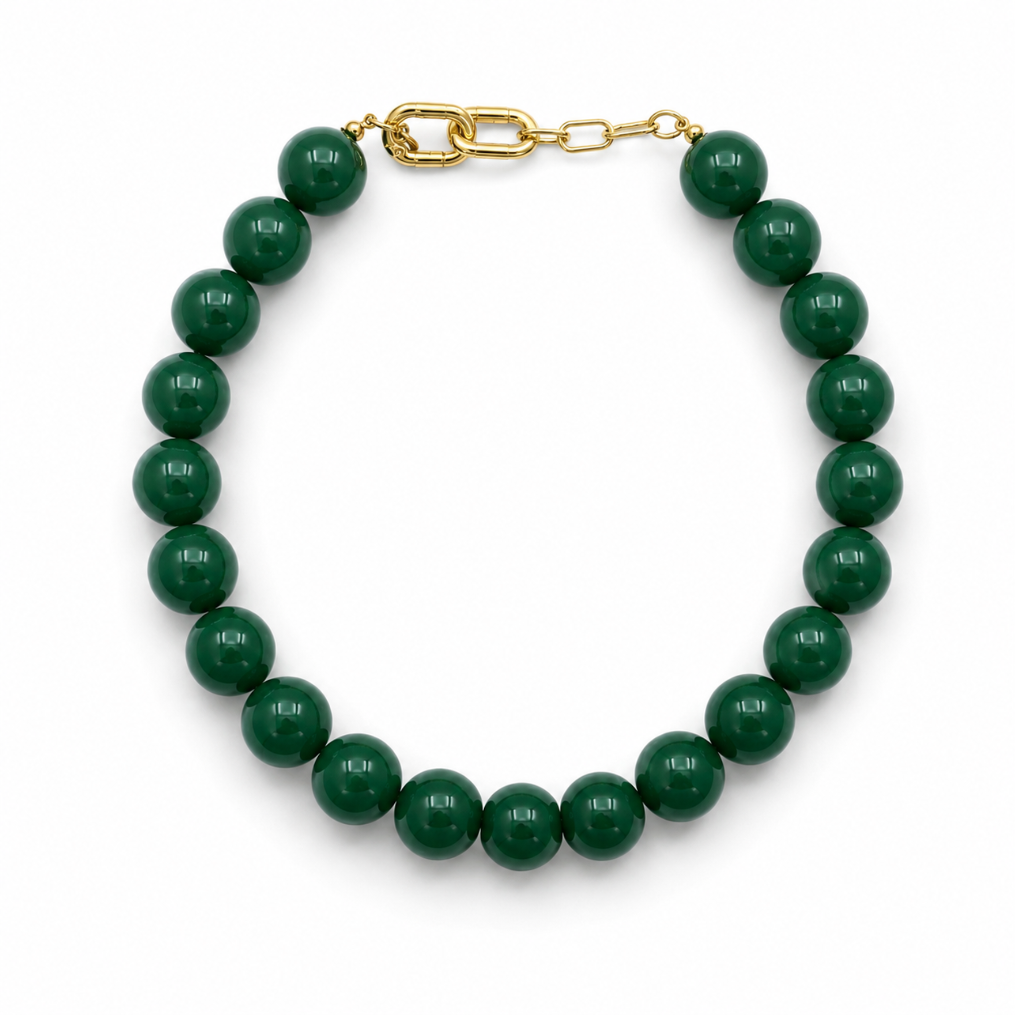 Beaded Color Gumball Statement Necklace