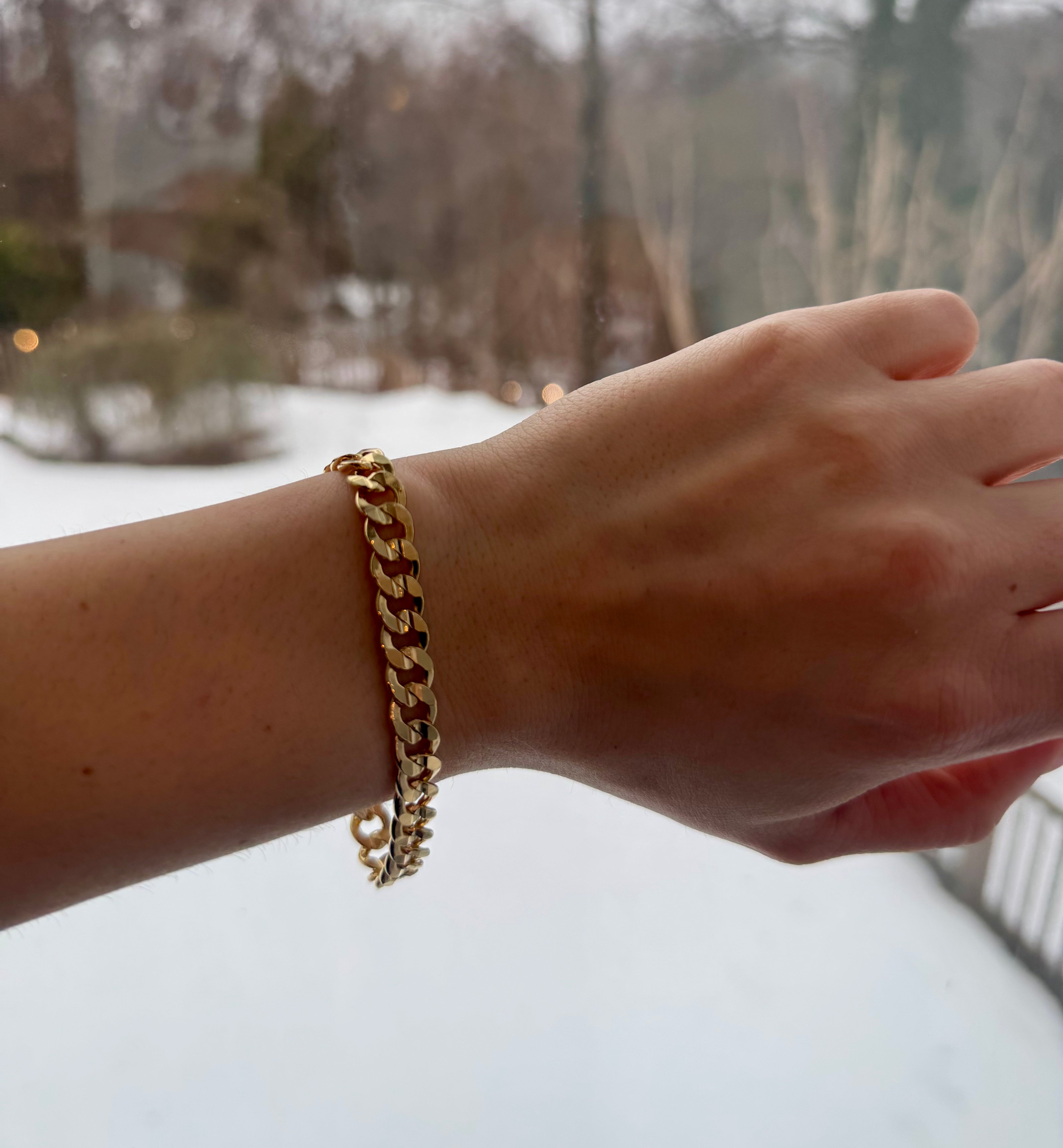 18k Gold Filled Unisex Chunky Cuban Bracelet