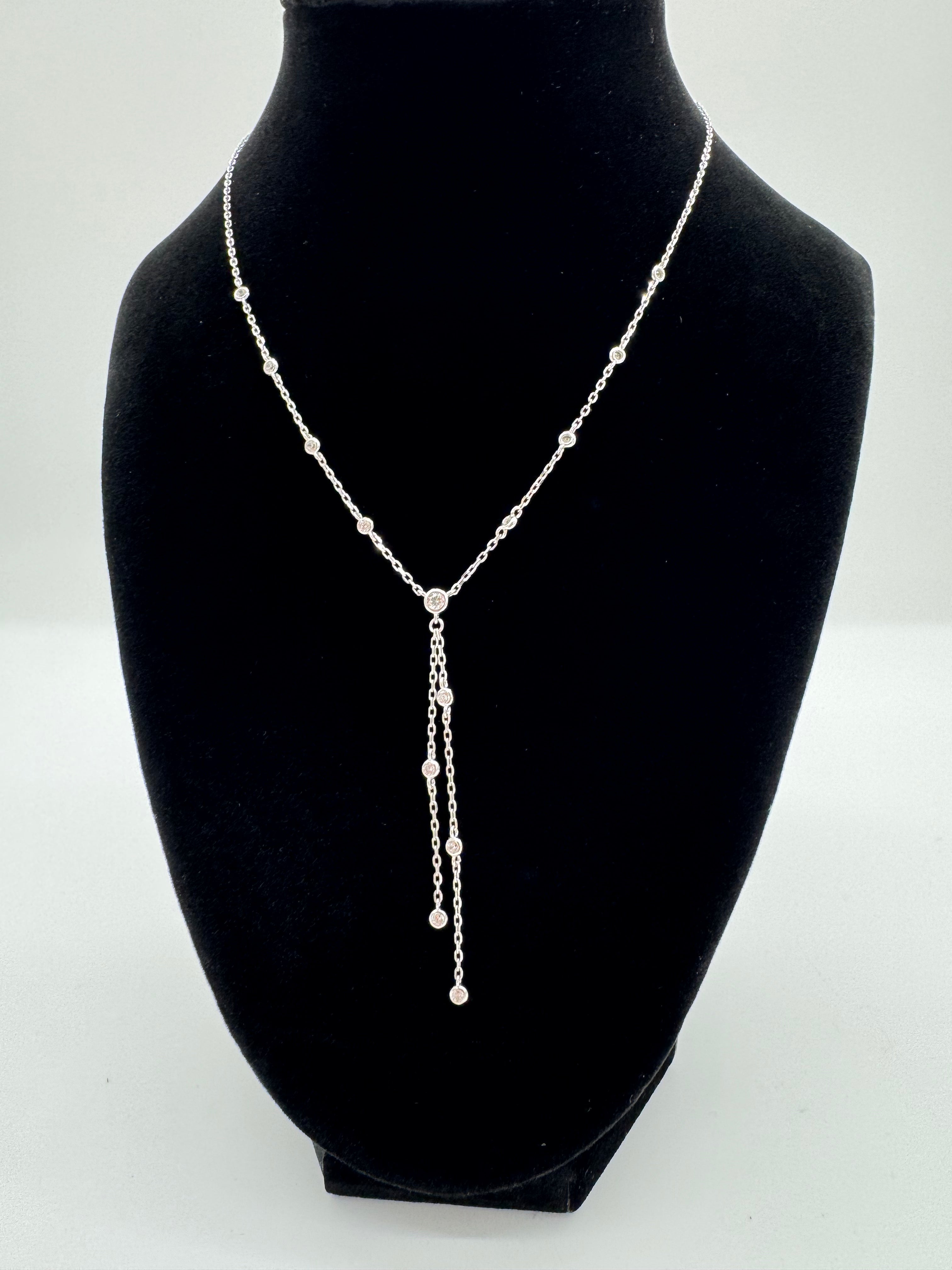 Sterling Silver Y-Drop Necklace