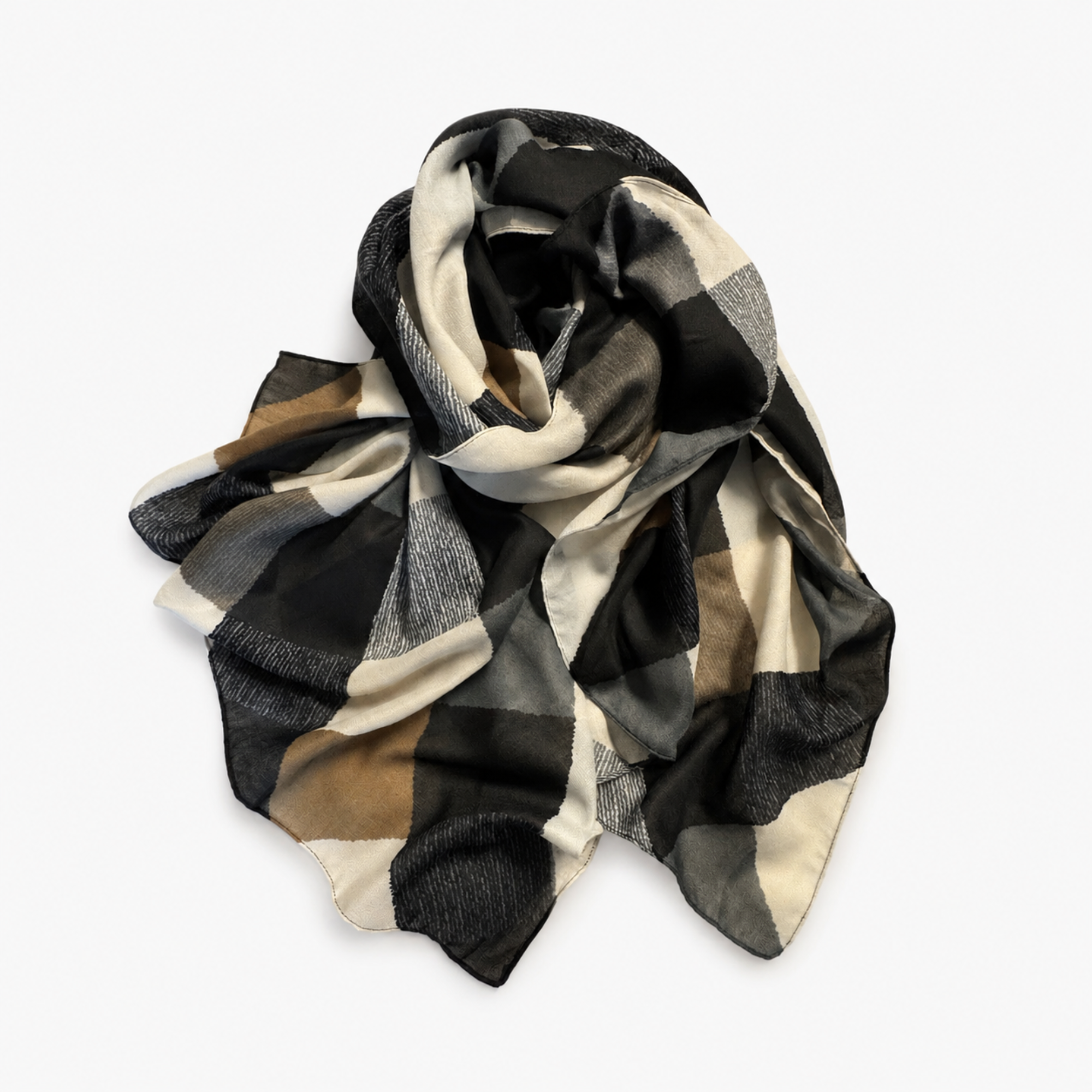 Ellison+Young Viscose Oversized Wrap Scarf, Lightweight Shawl