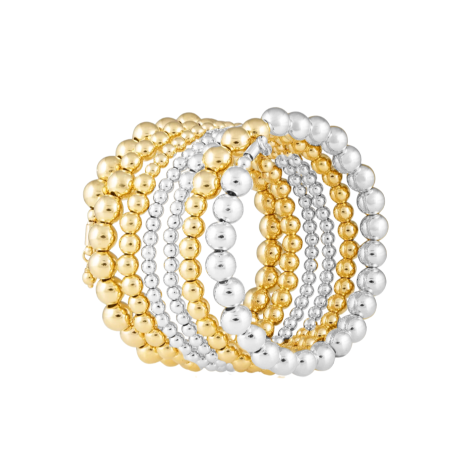 Allison Beaded Wrap Bracelet - 6 Row