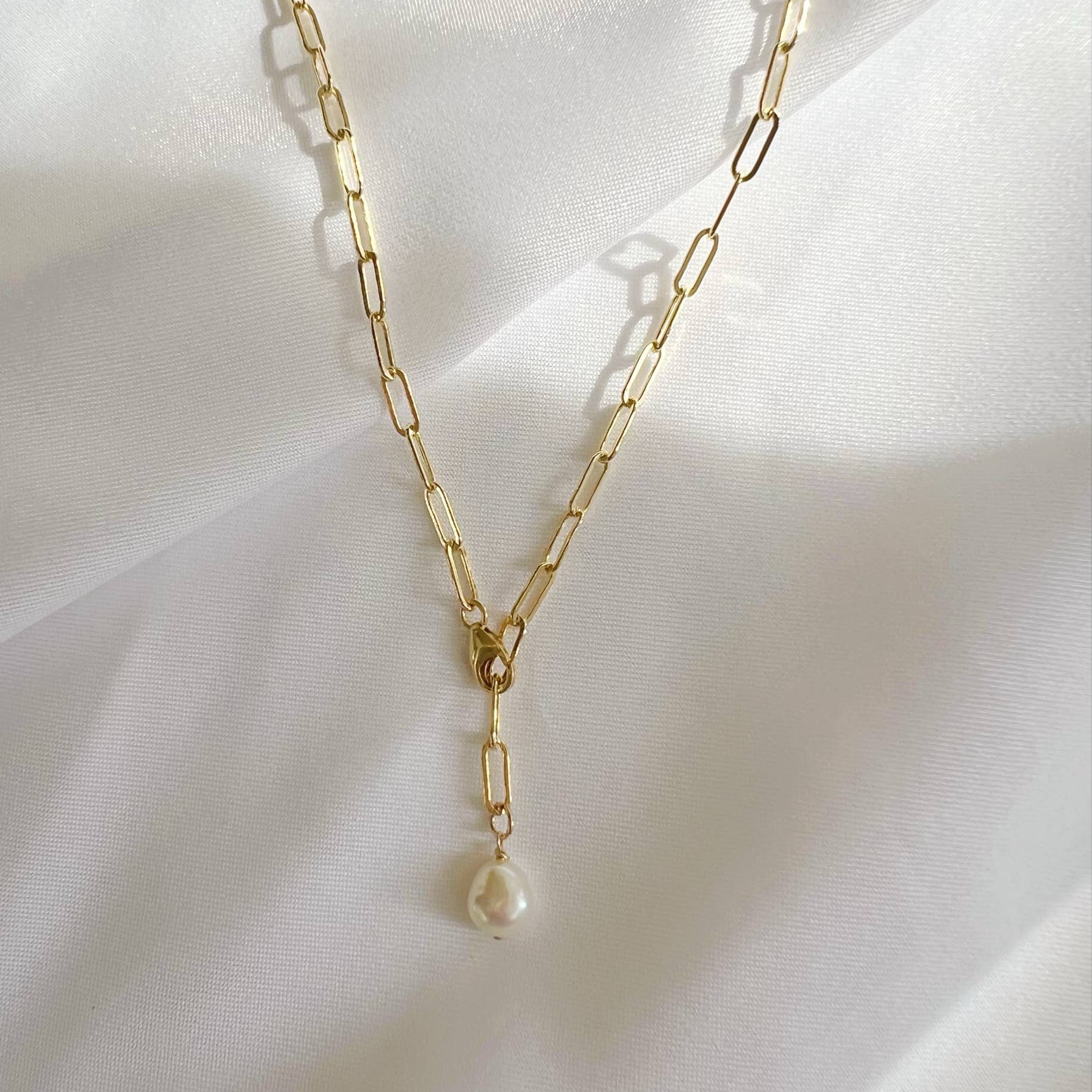Elena Freshwater Pearl Necklace Gold Filled Versatile