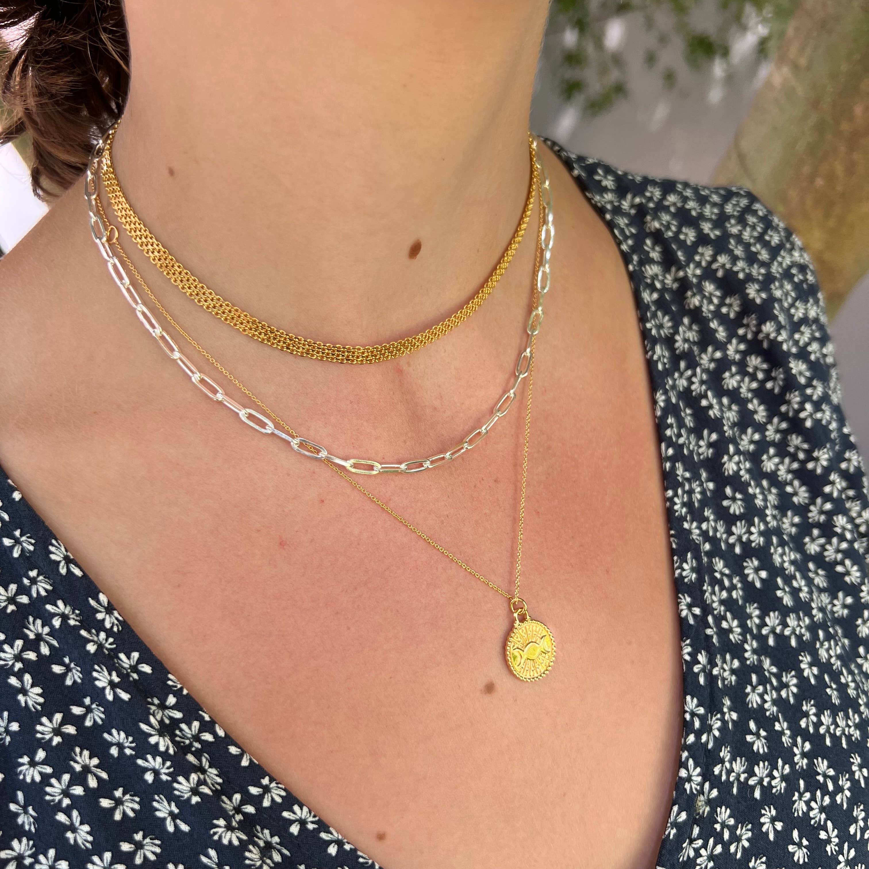 2.5mm Sterling Silver Paperclip Chain