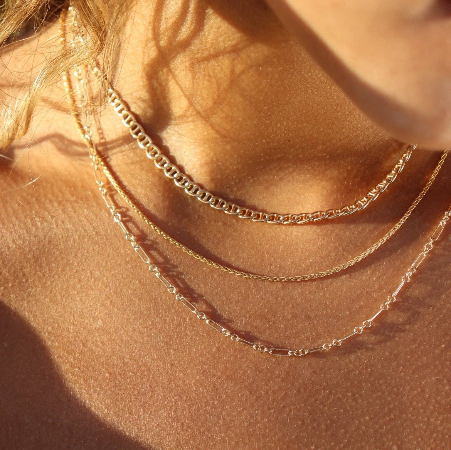 Callie Chain Necklace in 14k Gold Fill