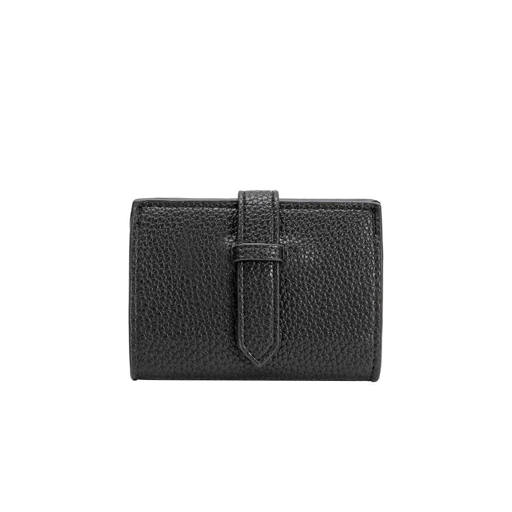 Pria Black Vegan Leather Wallet