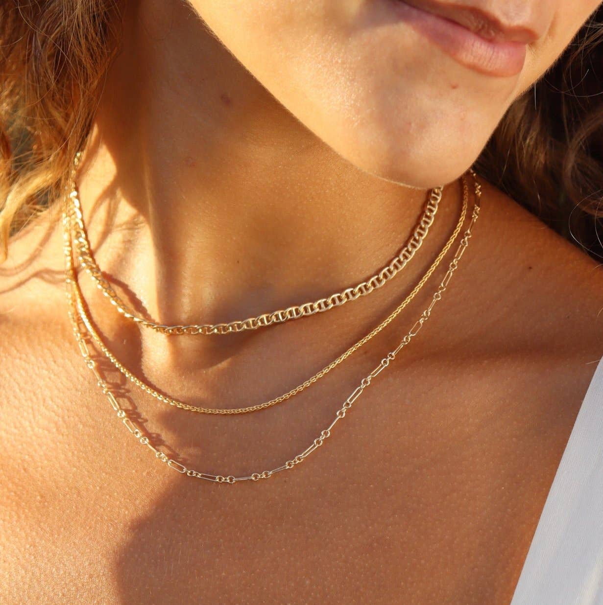 Callie Chain Necklace in 14k Gold Fill