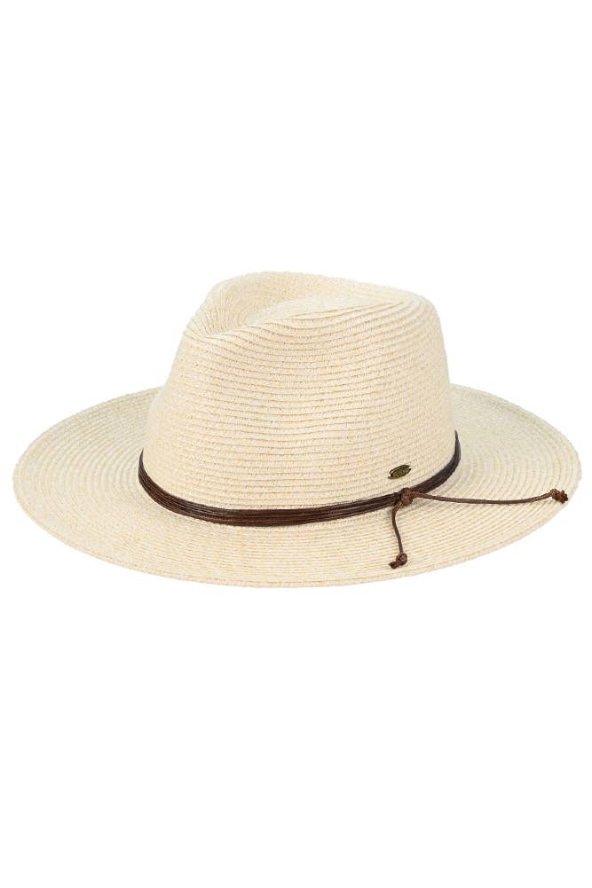 C.C String Trim Band Panama Sun Hat