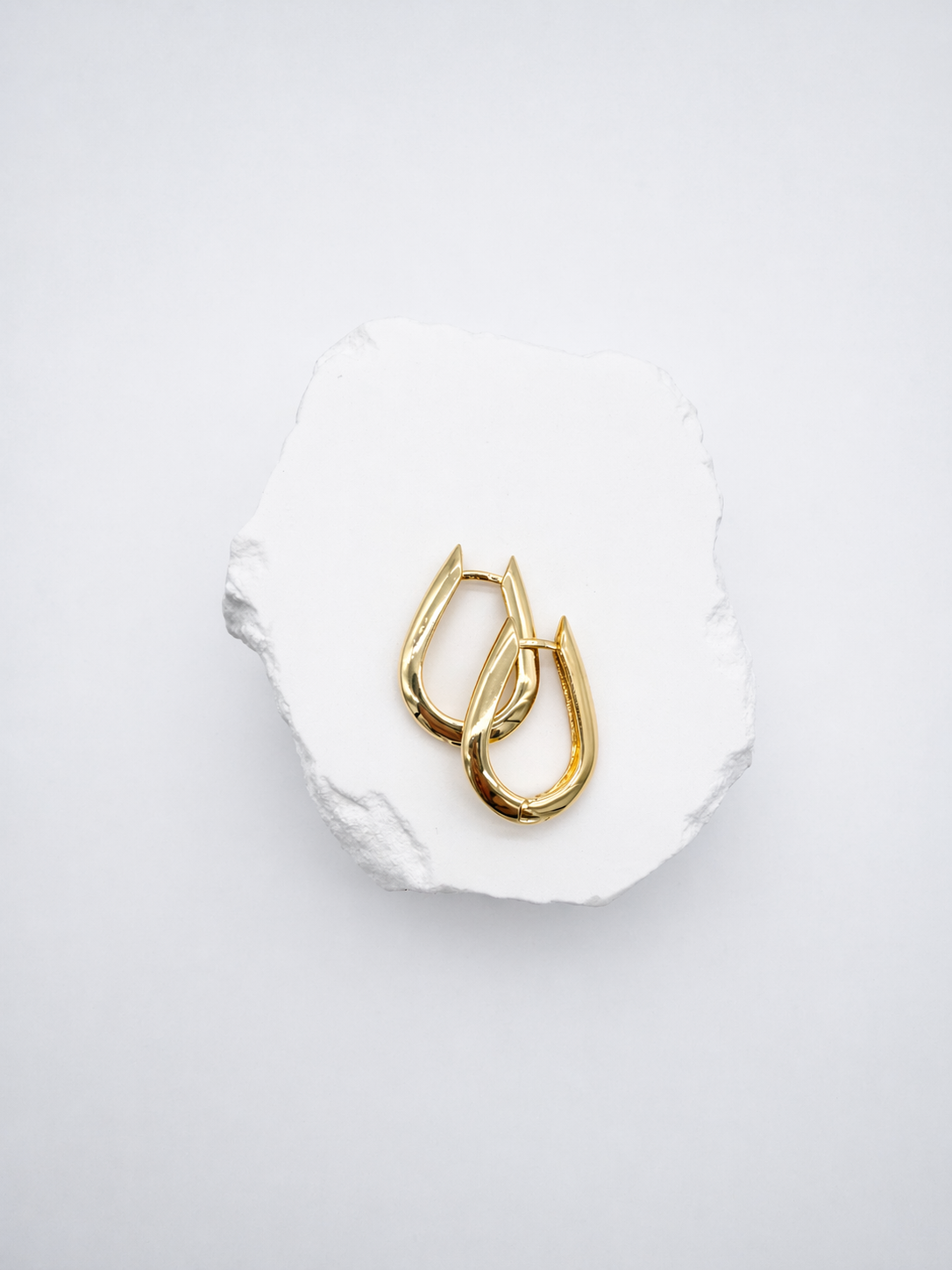 18k Gold Filled Large U Shaped Hoop Earrings