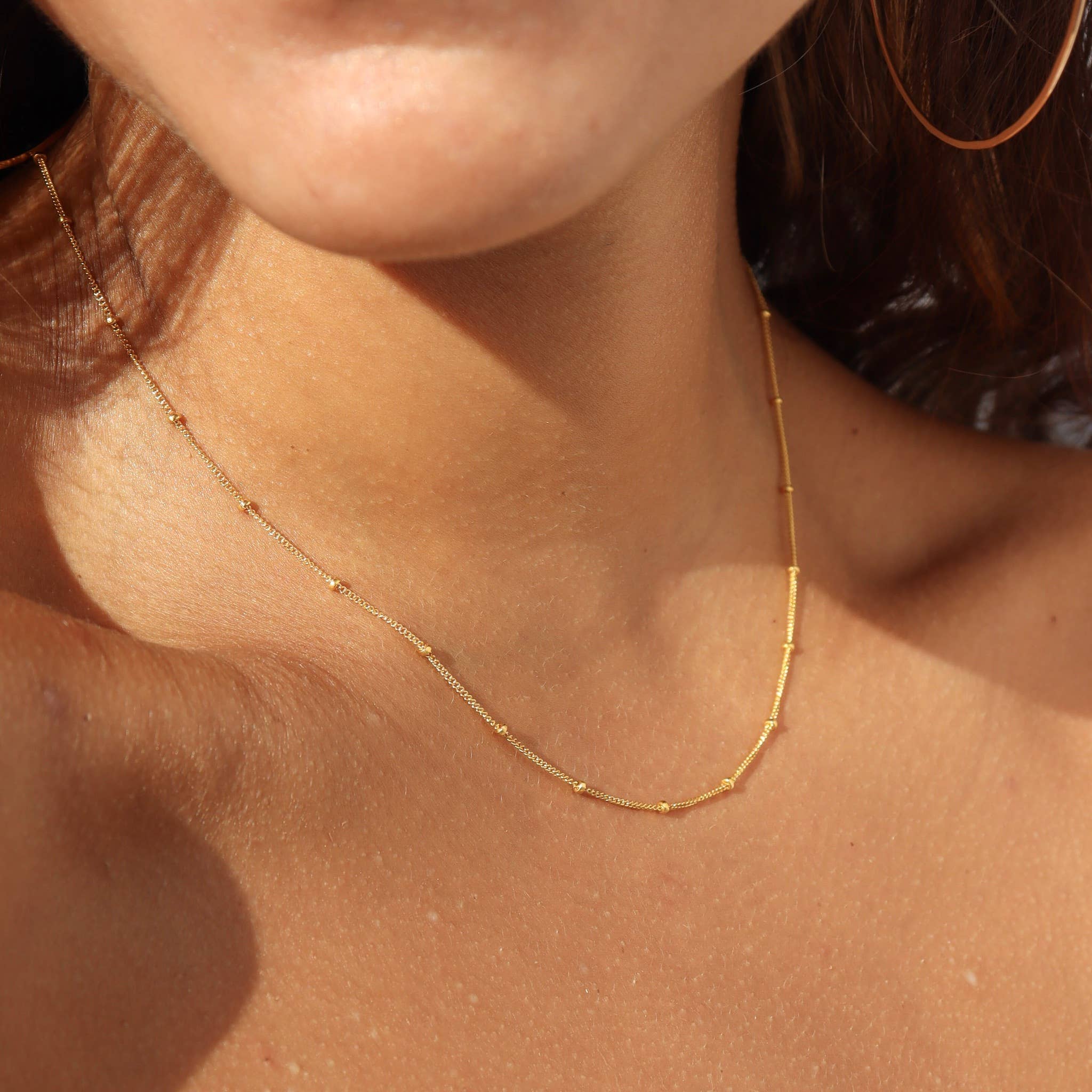 Polka Dot Chain in 14k Gold Fill