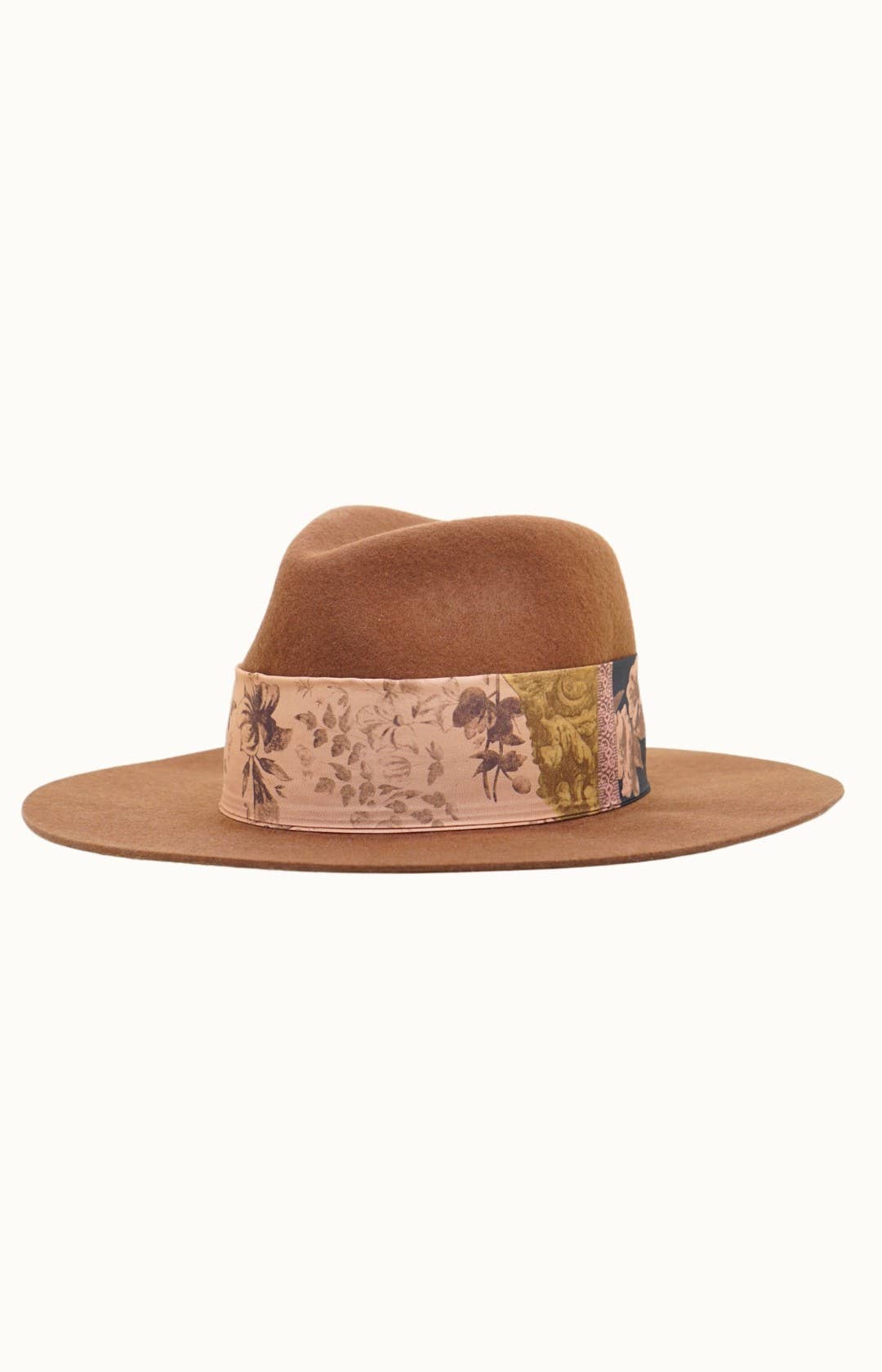 Banded Travel Friendly, Packable 100% Wool Felt Rancher, Adjustable, Cognac