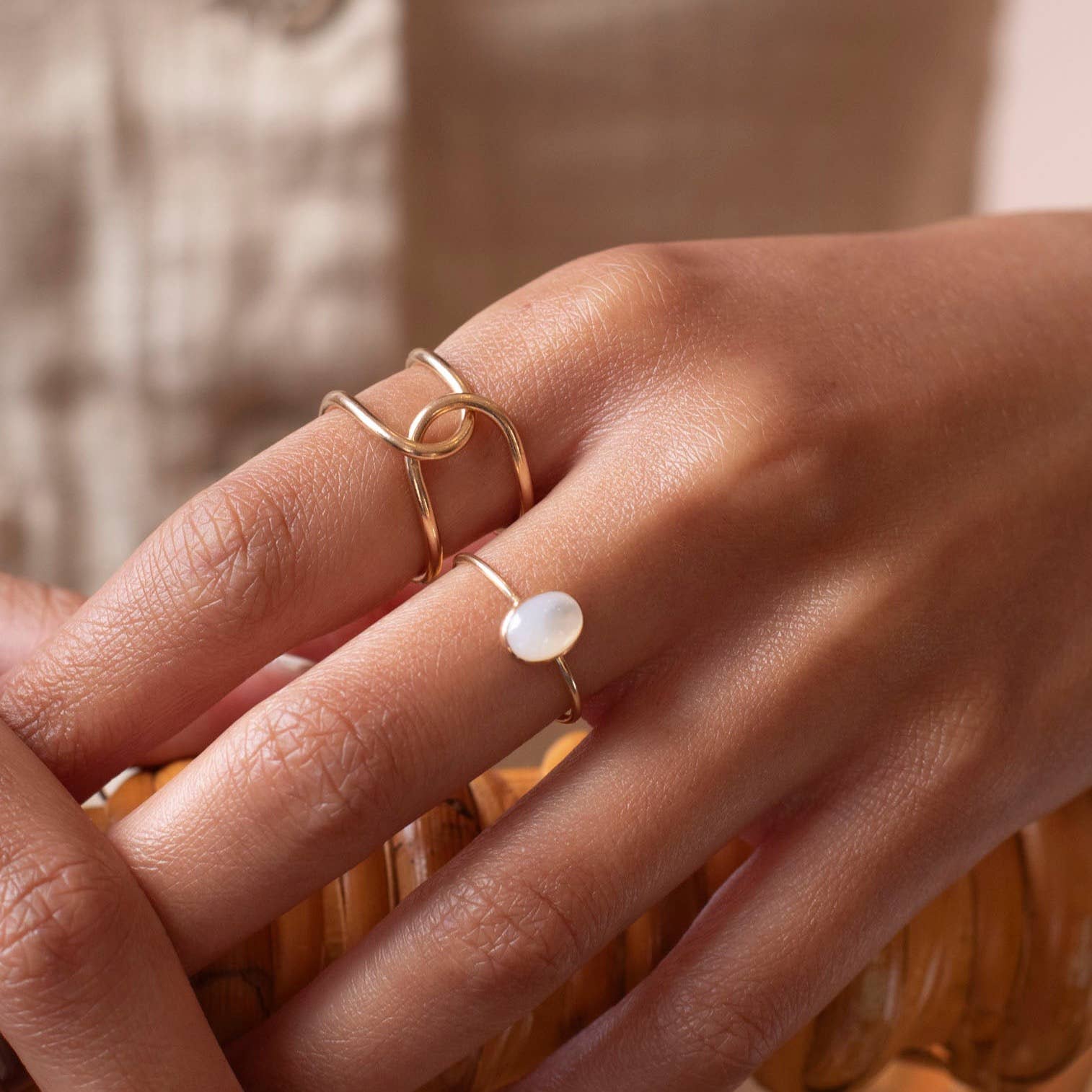 Buckle Ring in 14k Gold Fill