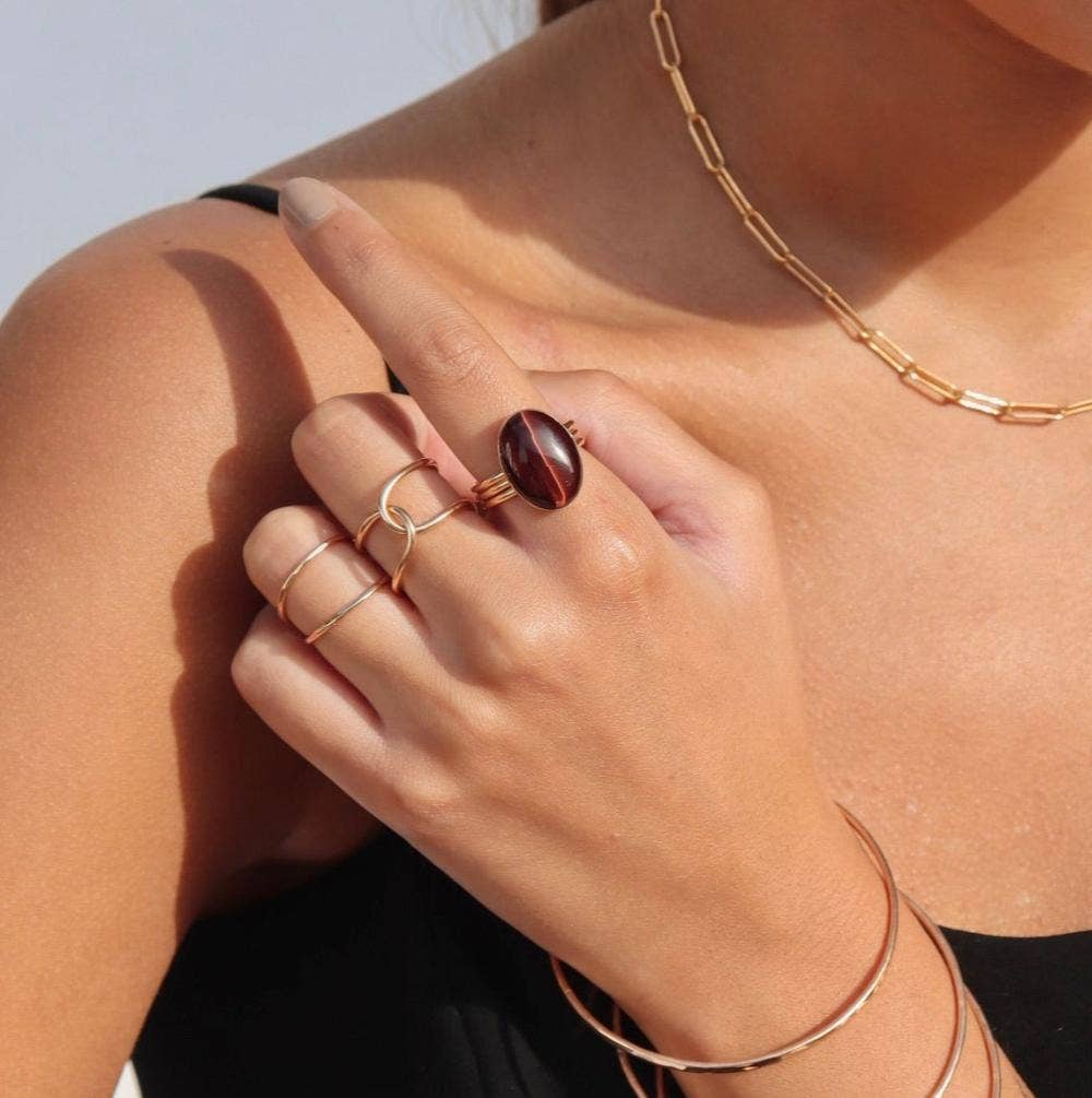 Buckle Ring in 14k Gold Fill