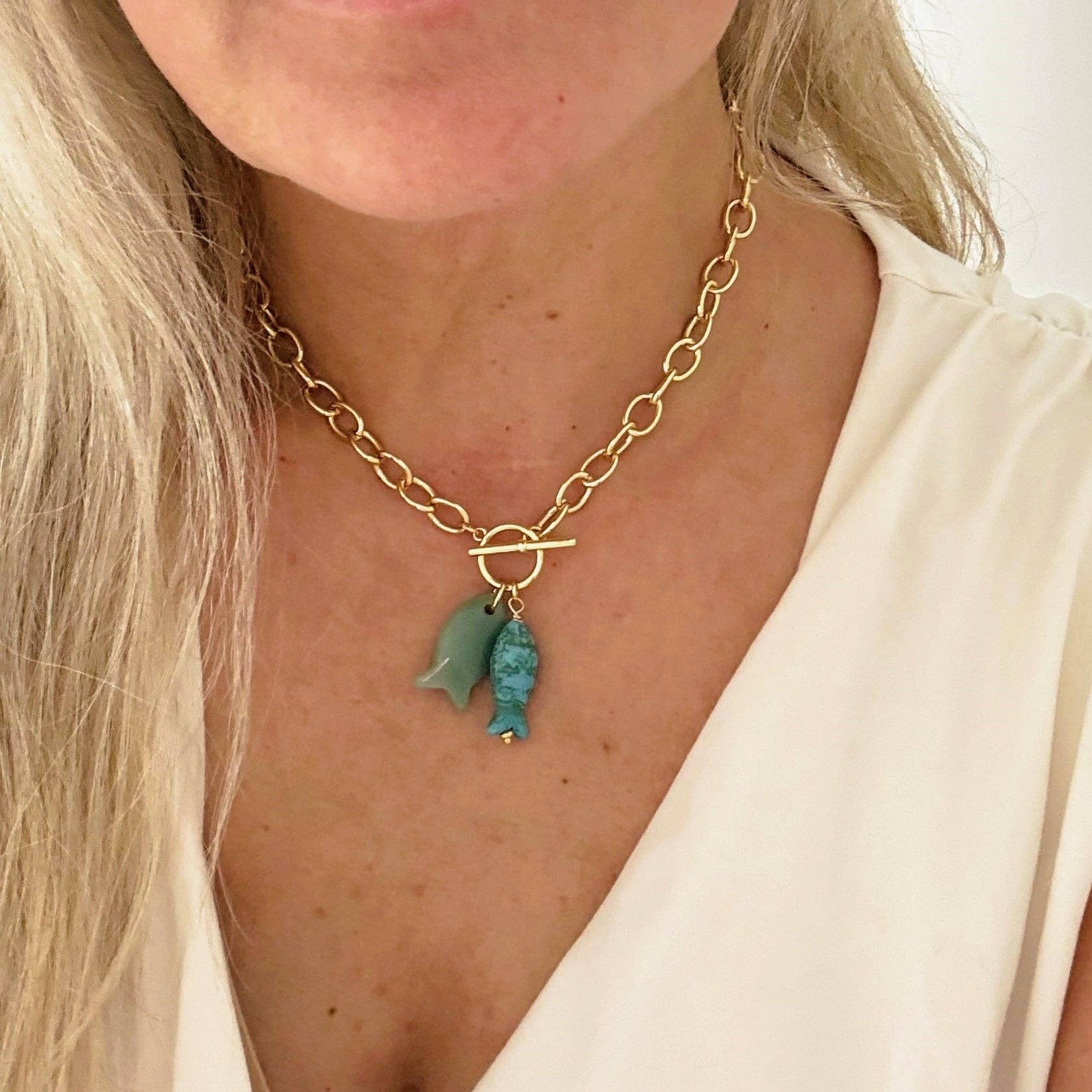 Shay Fish Toggle Necklace