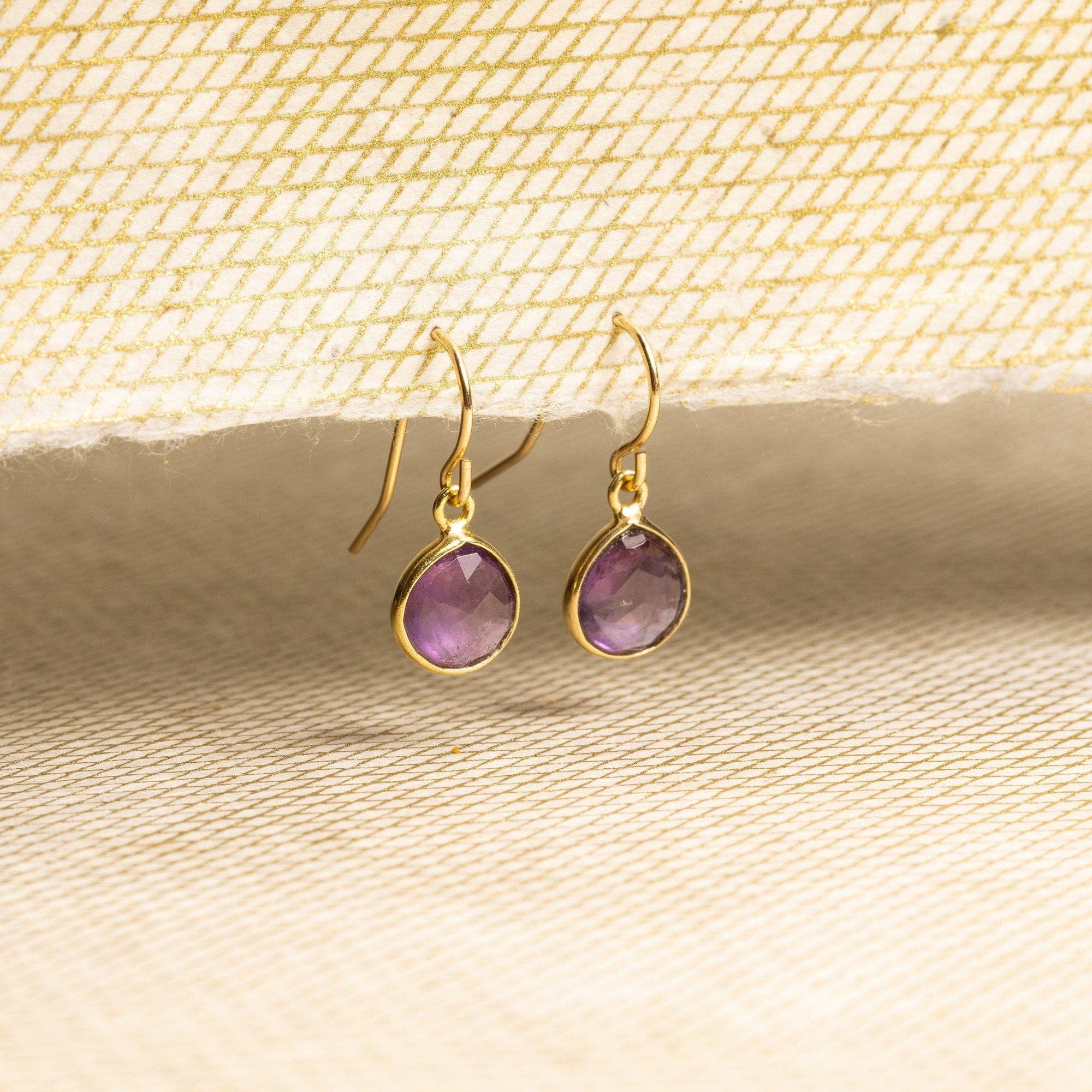 Amethyst Drop Earrings