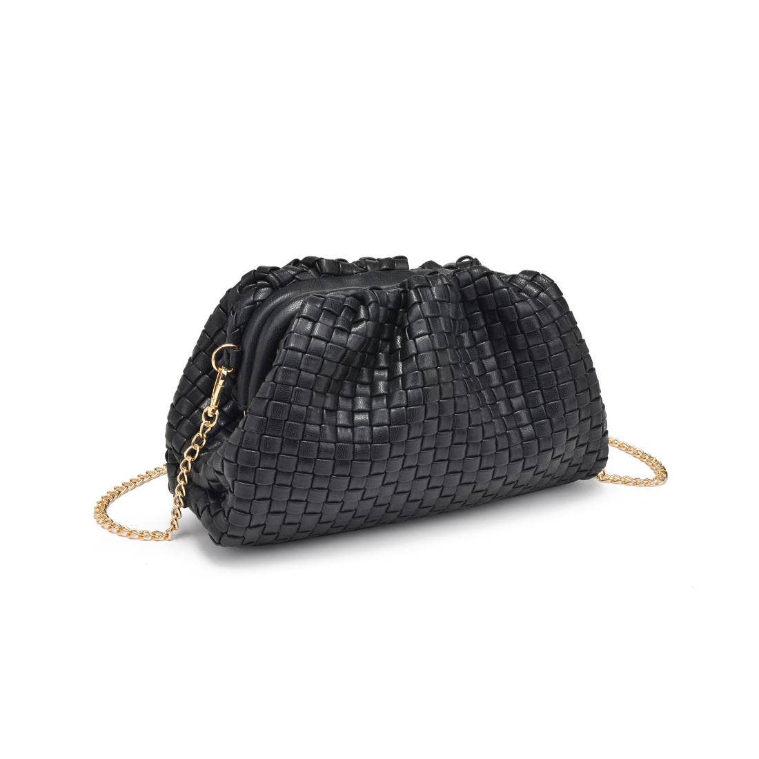Tate Woven Frame Clutch