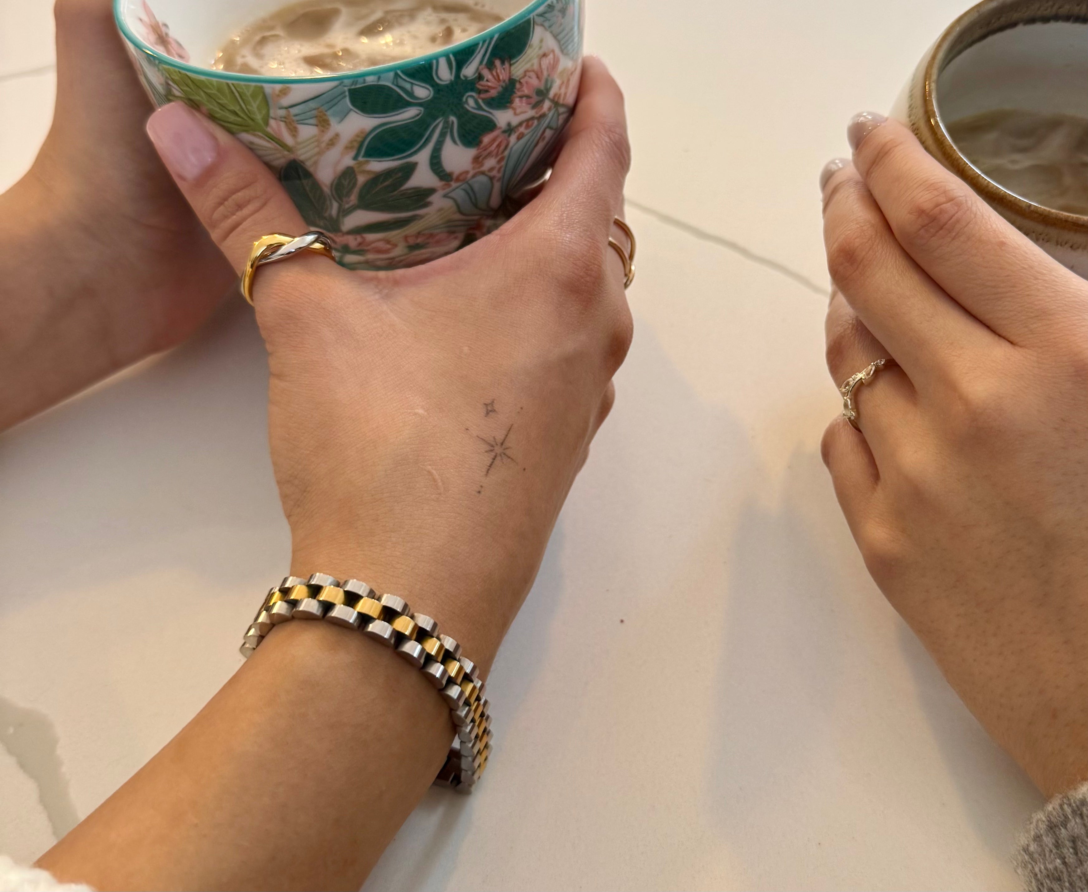 Two Toned Watch Band Bracelet