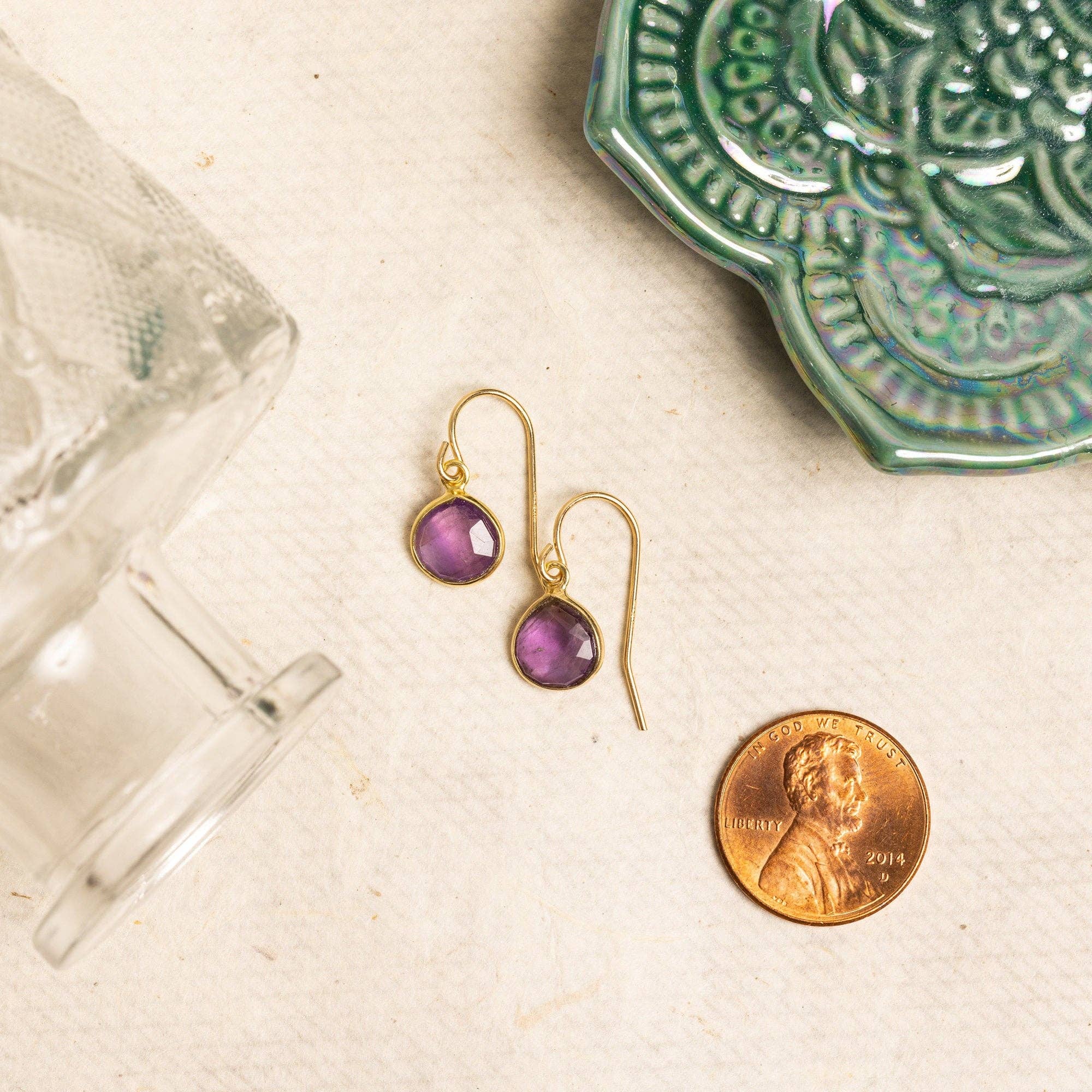 Amethyst Drop Earrings