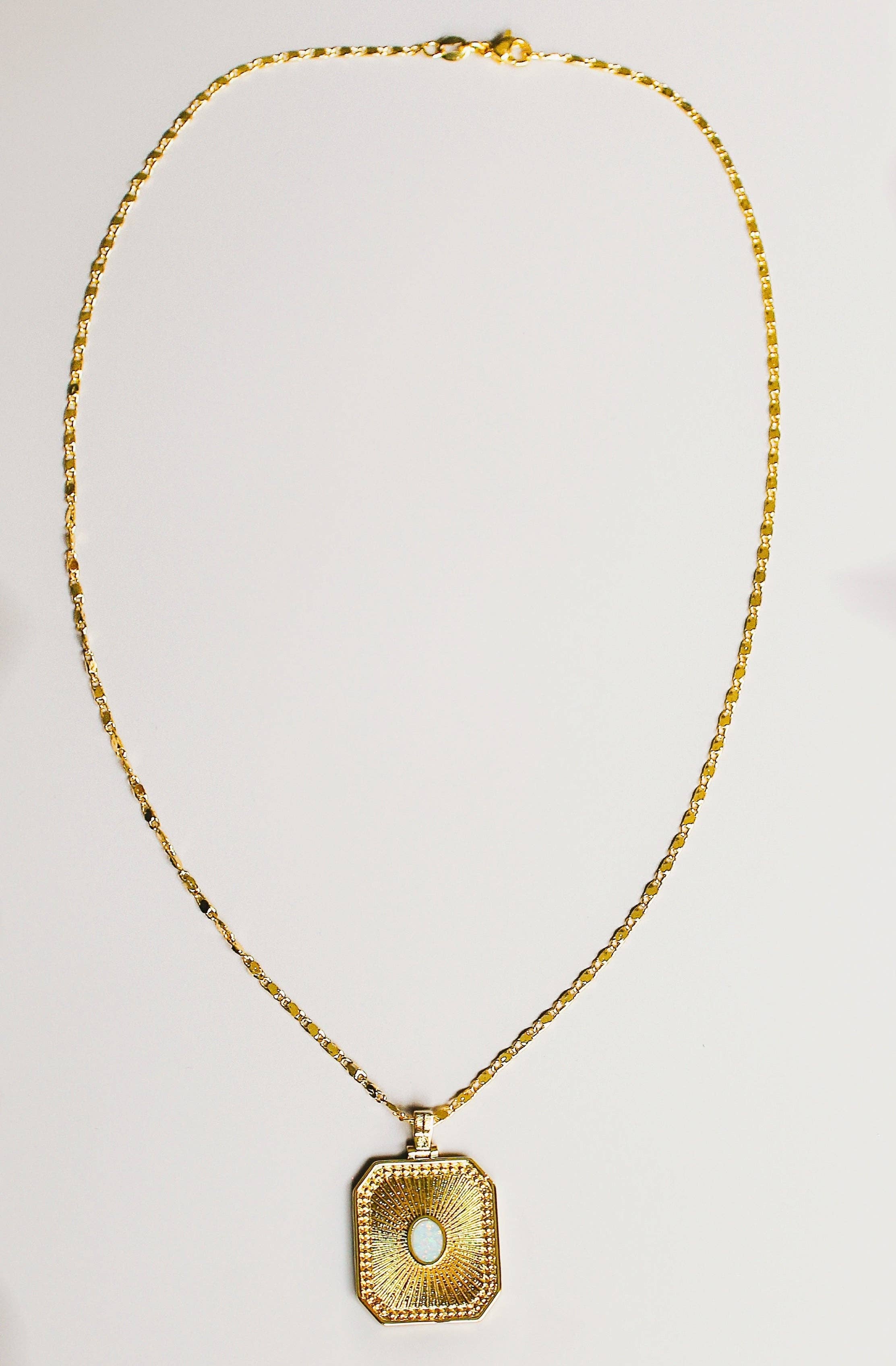 Opal Sunburst Pendant