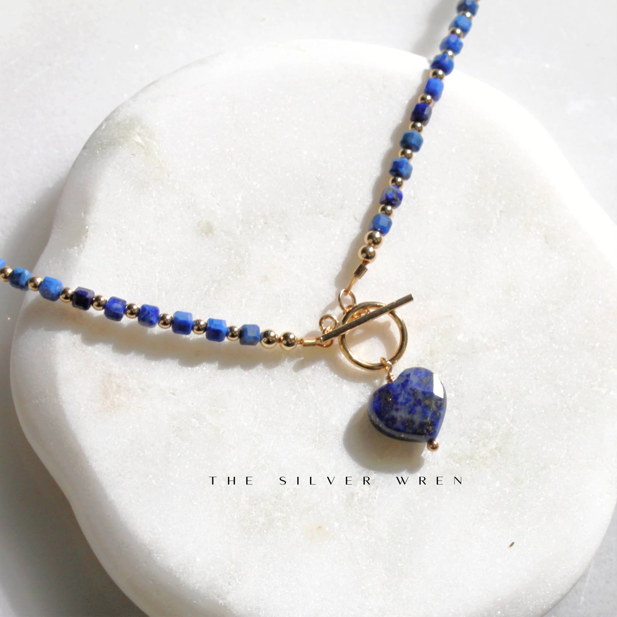 Natural Lapis Lazuli Toggle Necklace